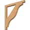 Ekena Millwork Funston Block Smooth Bracket, Western Red Cedar, 3 1/2"W x 44"D x 44"H BKT04X44X44FST05SWR - alternate 1